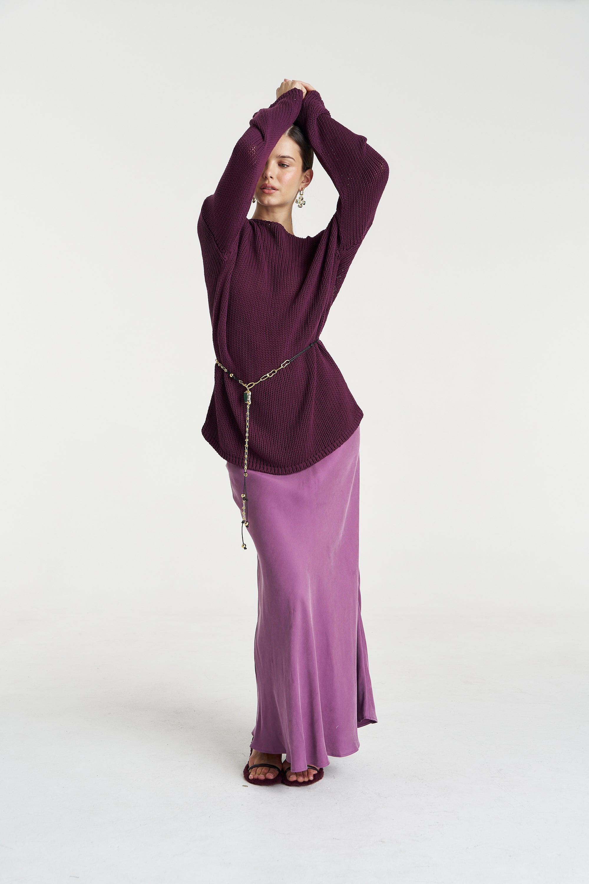HEIDI SKIRT - MULBERRY
