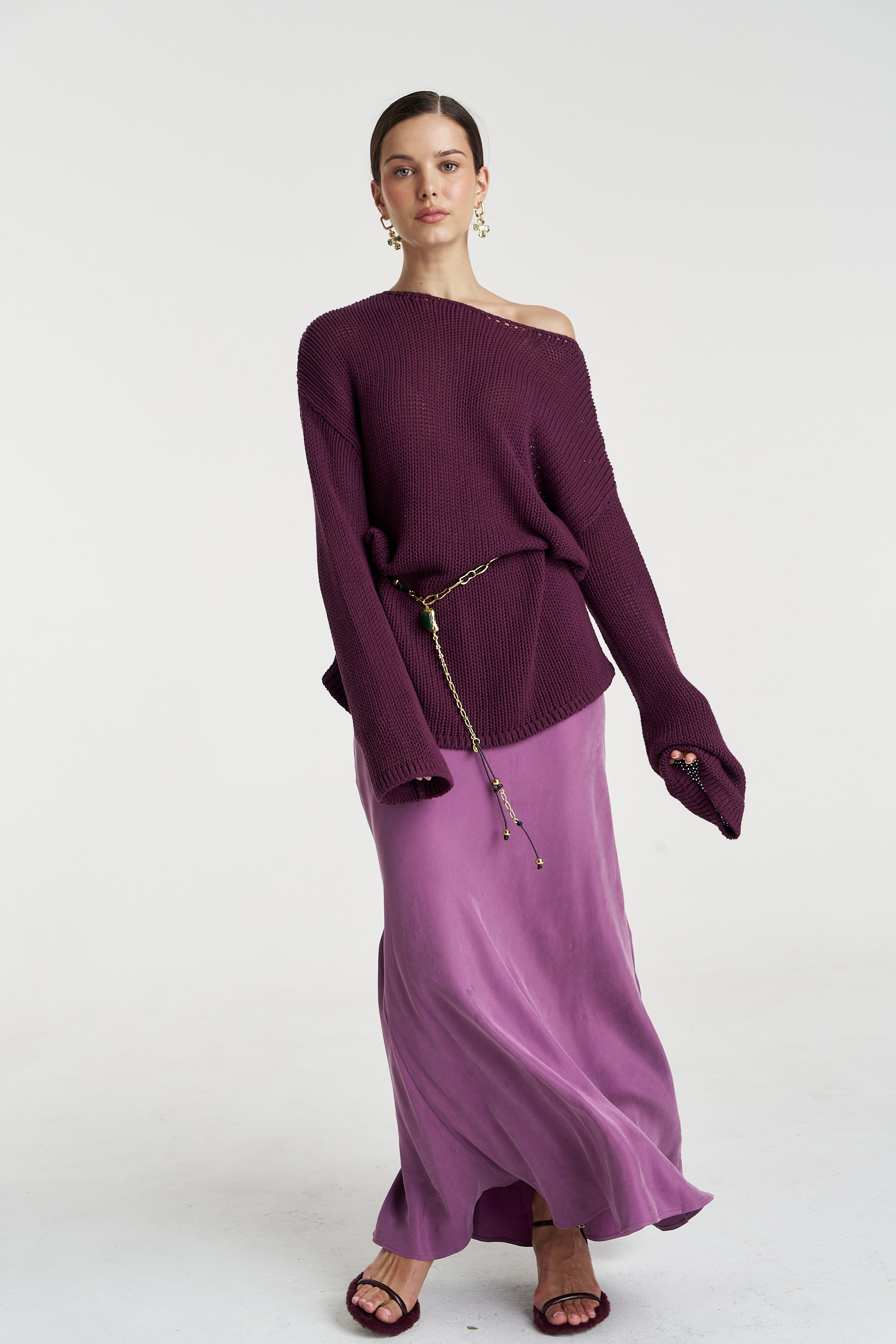BELL LS KNIT - MULBERRY