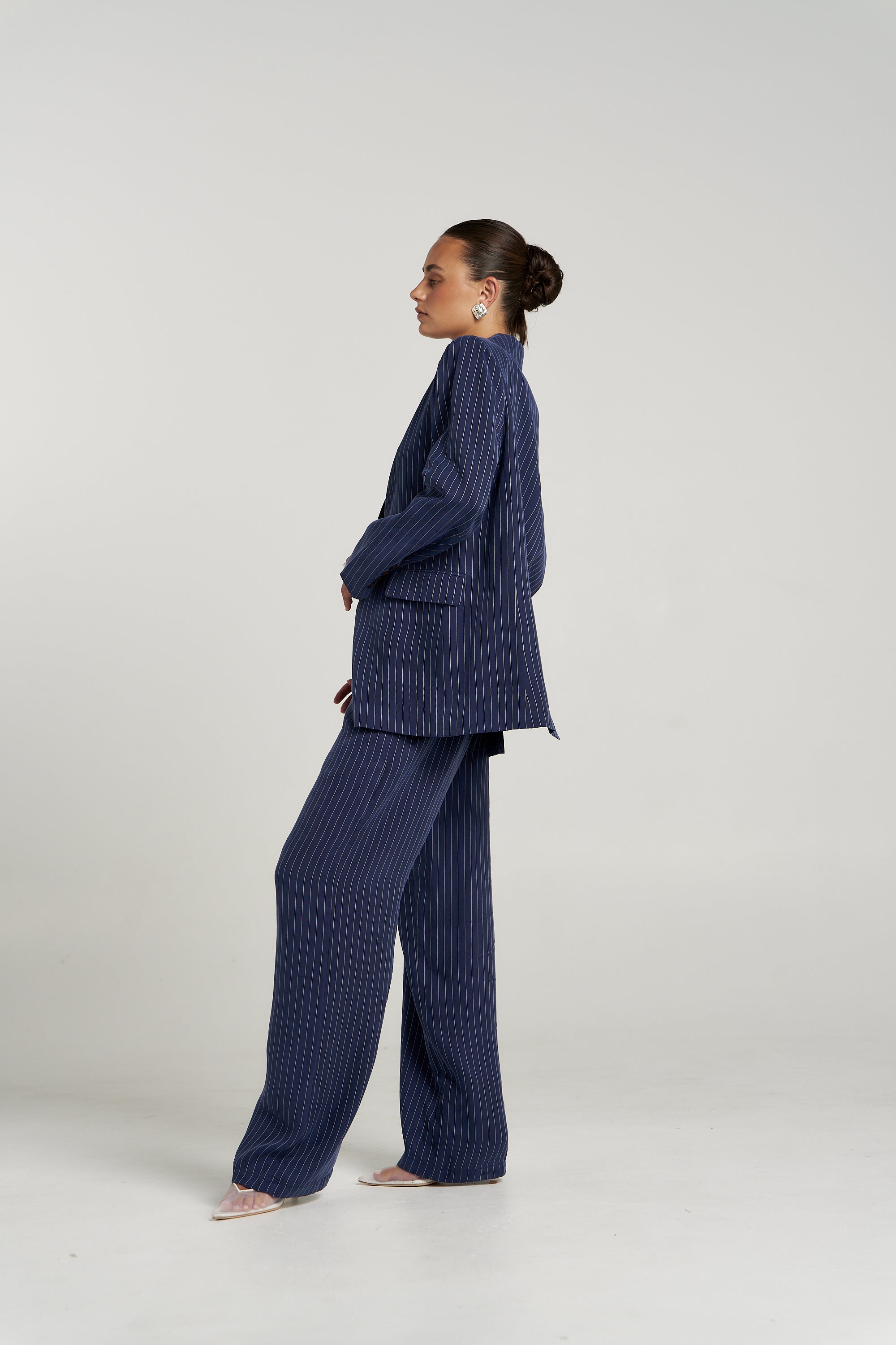 BOSS PANT - NAVY PINSTRIPE