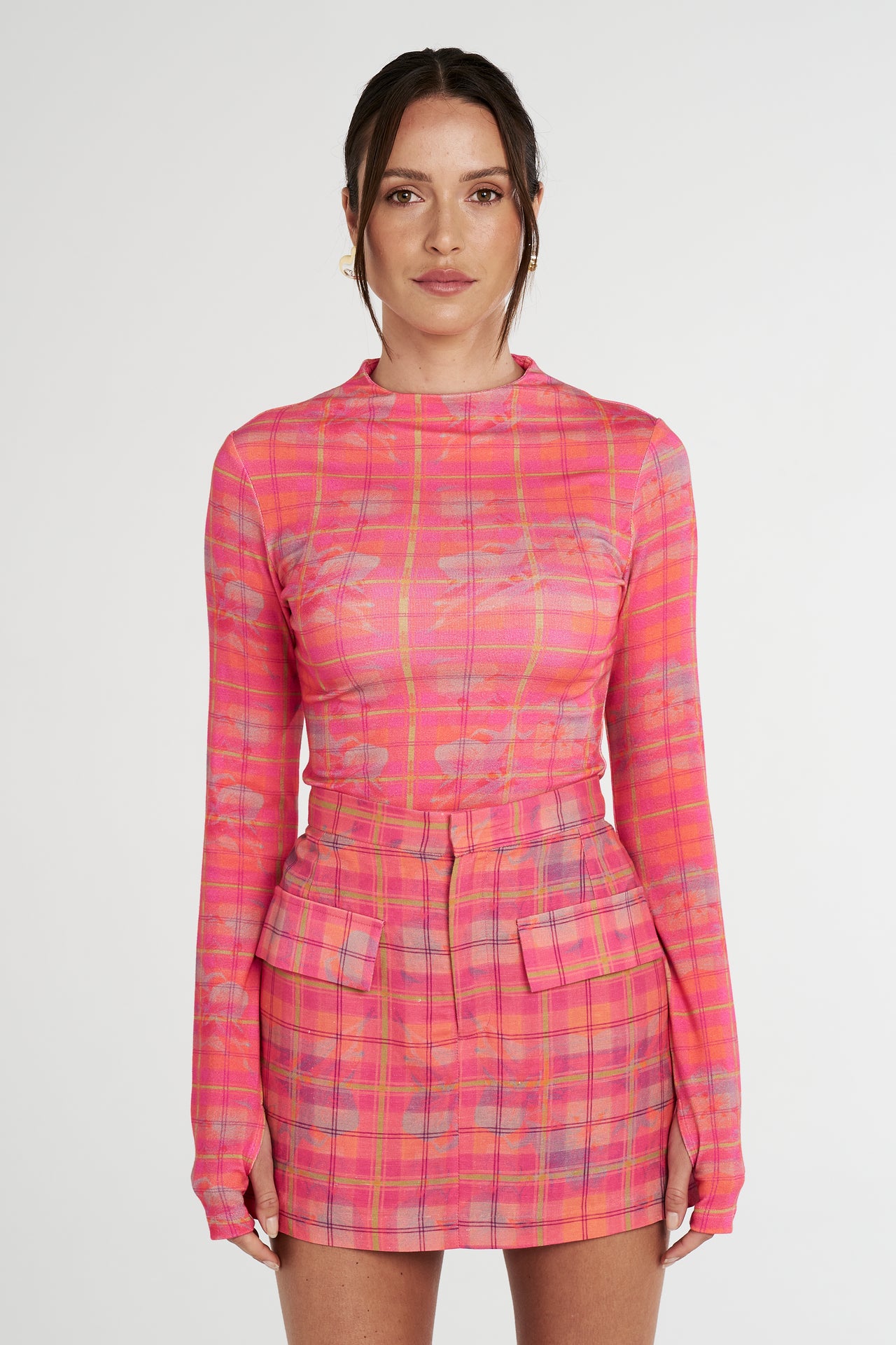 LS SKIVVY - NEON PLAID