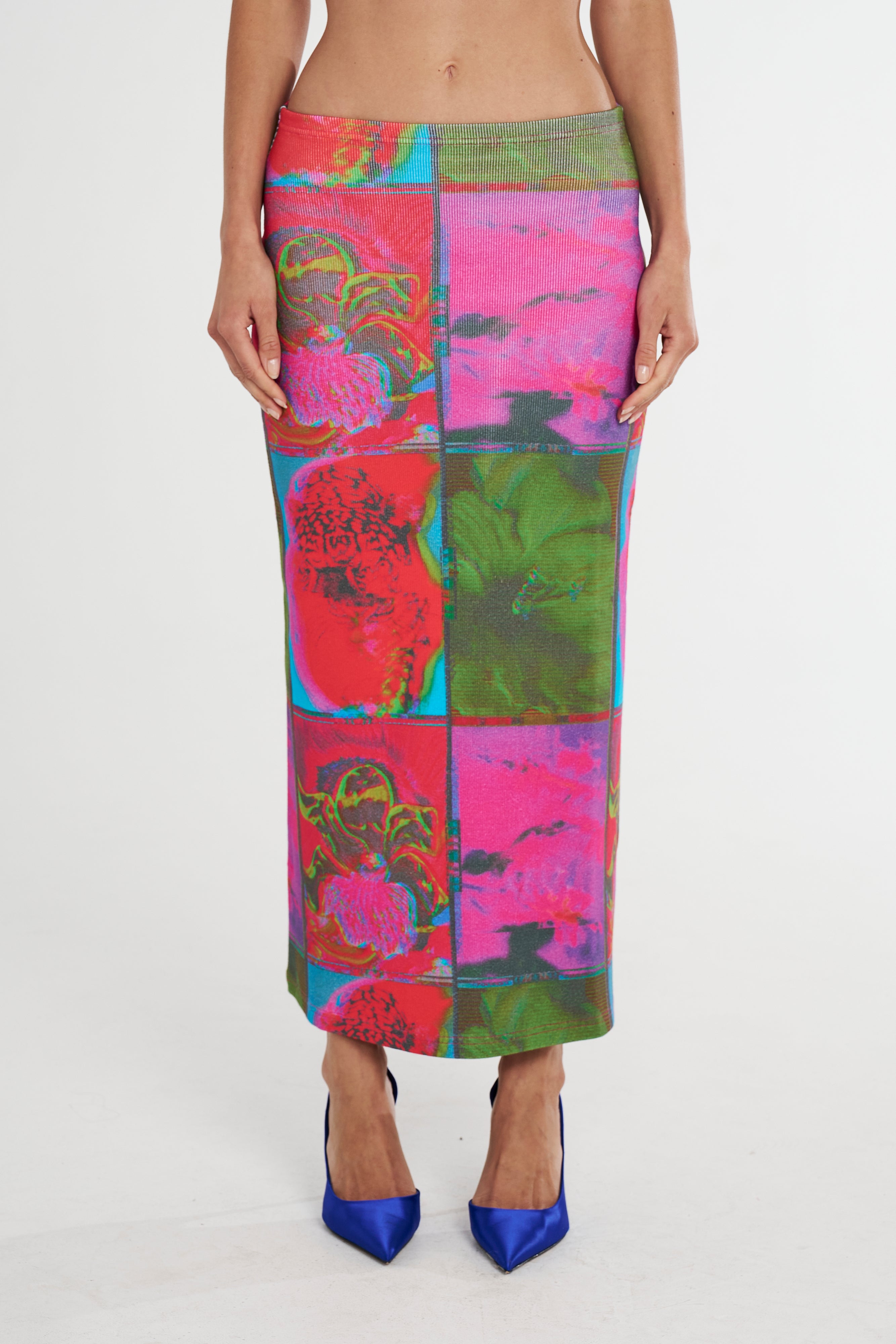 MIDI SKIRT - NEON UNTAMED