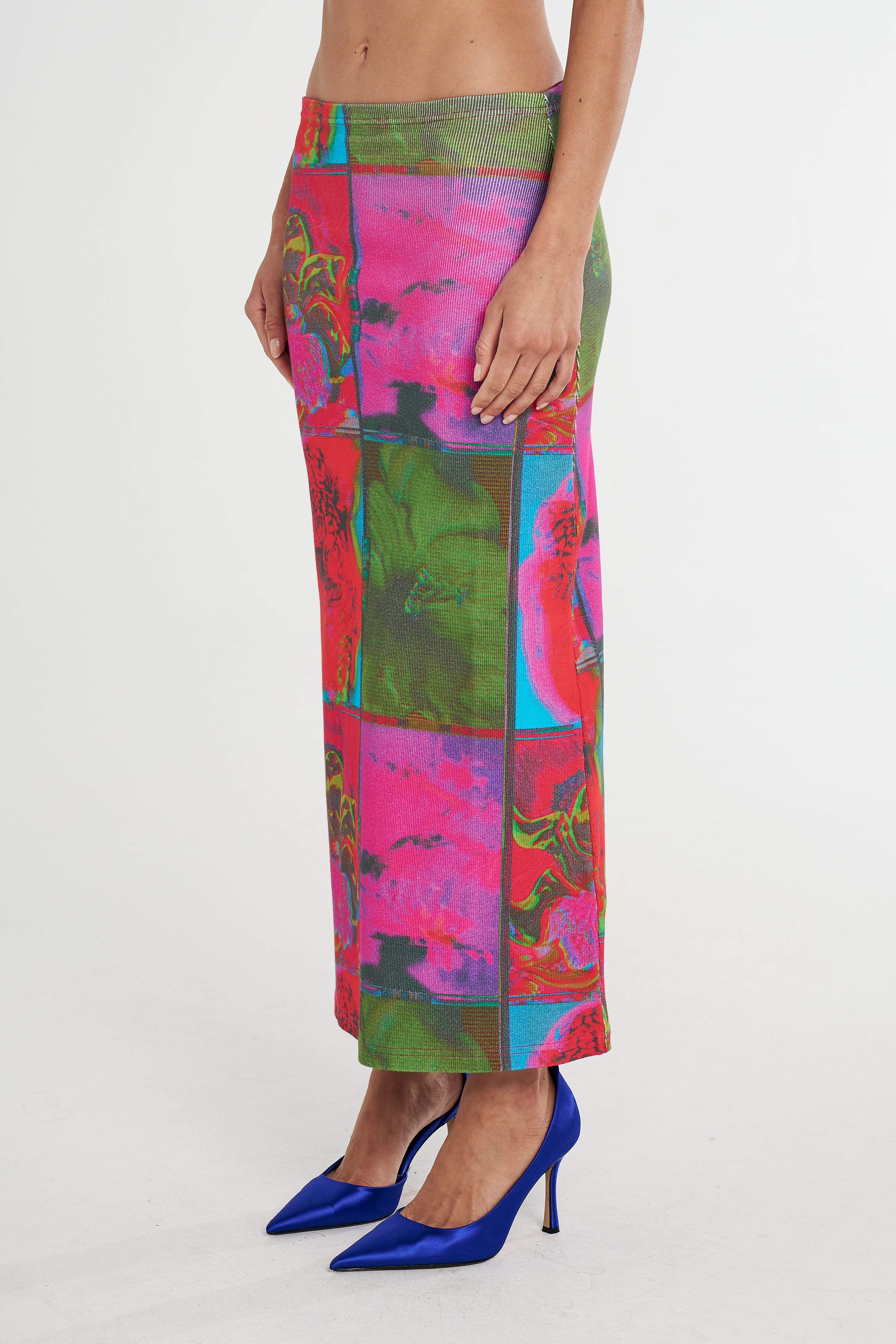 MIDI SKIRT - NEON UNTAMED