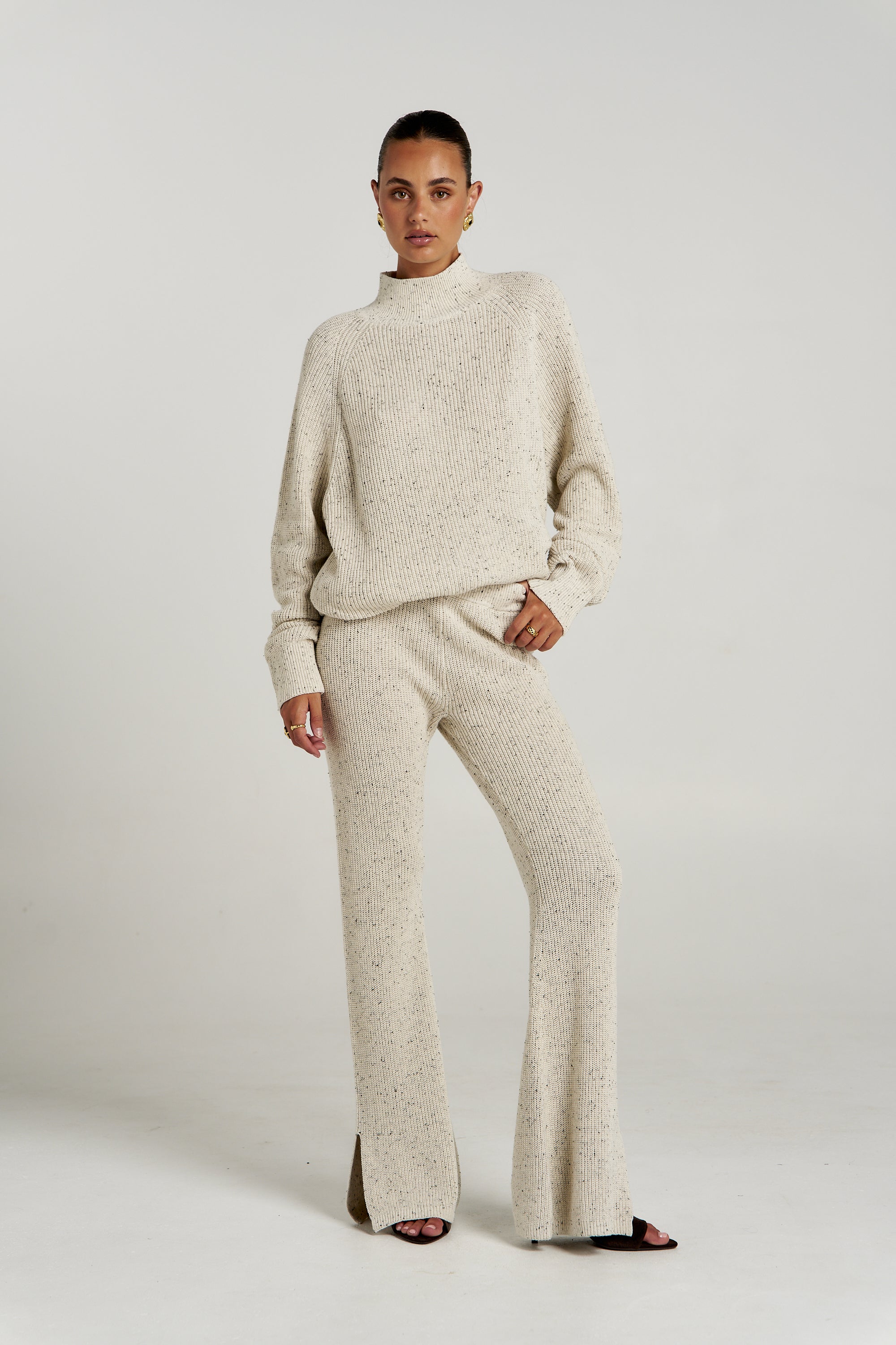 LOUNGE PANT - OATMEAL MARLE