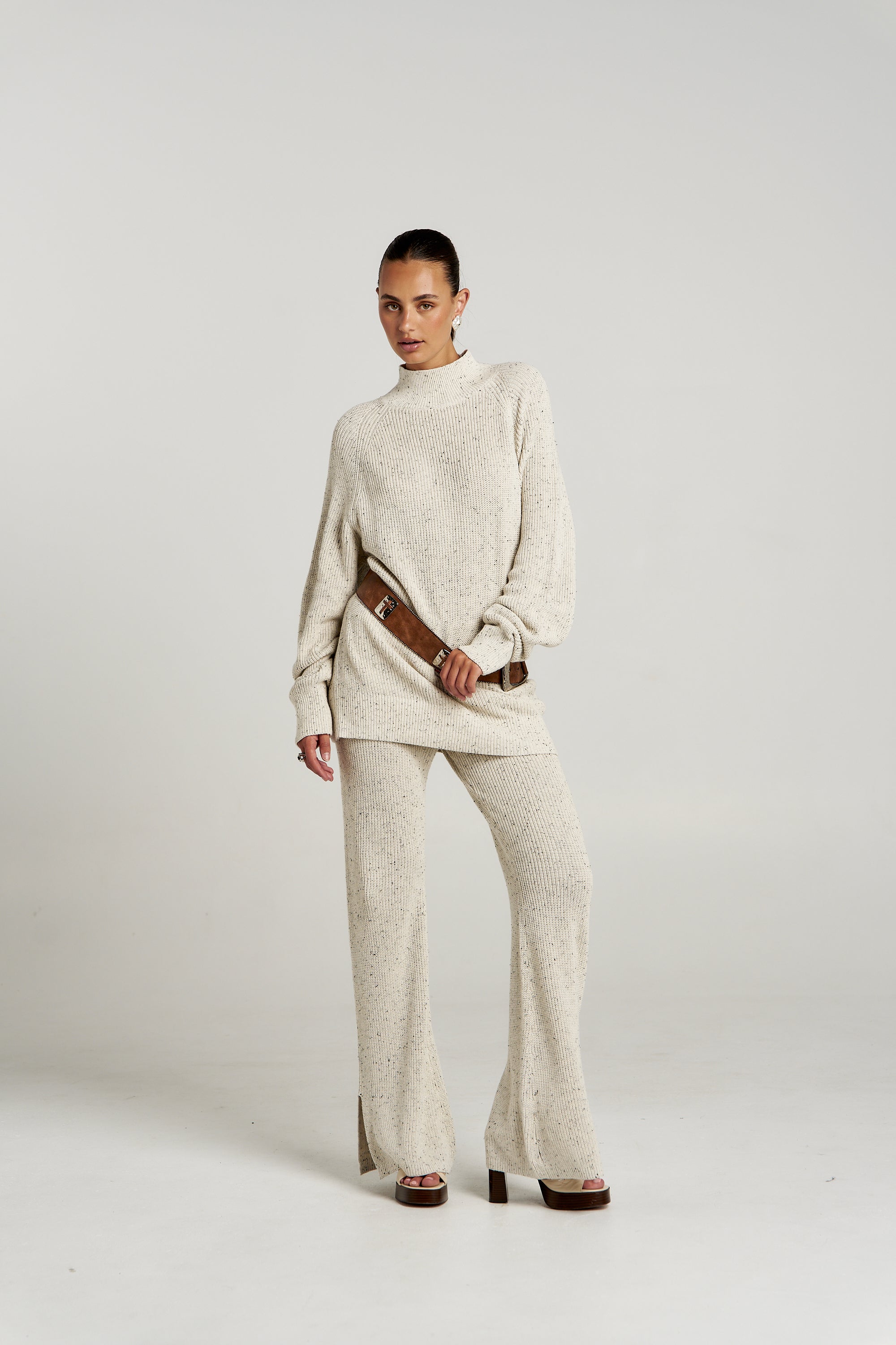 LOUNGE PANT - OATMEAL MARLE