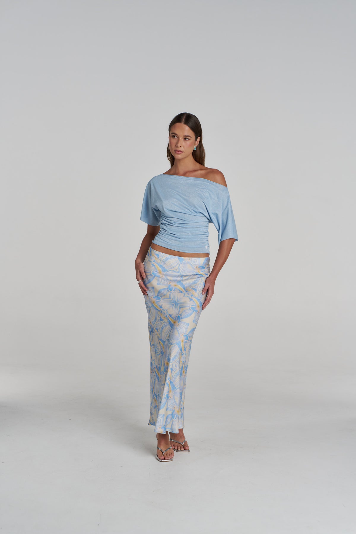 SLIP SKIRT - ORCHID PRISM