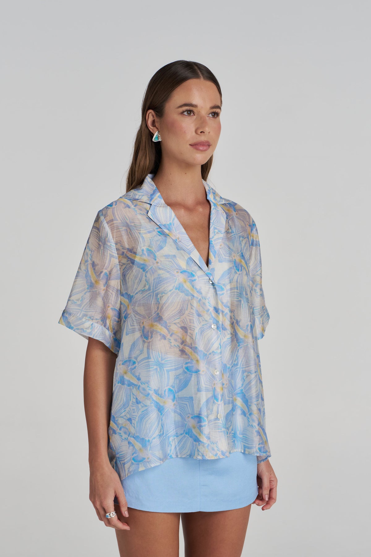 BOHO SS SHIRT - ORCHID PRISM