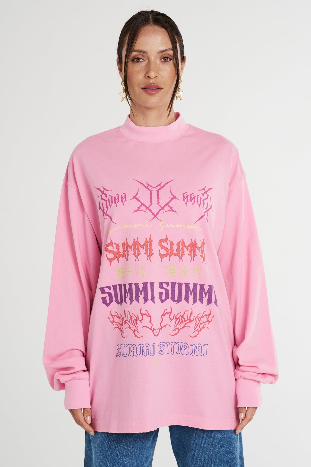 LS BAND TEE - PINK