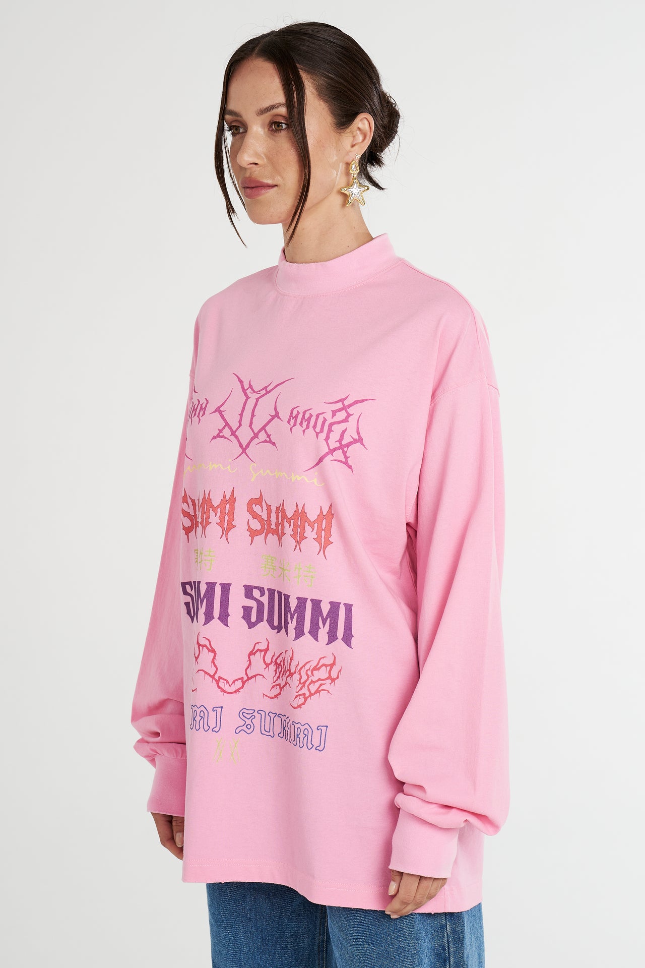 LS BAND TEE - PINK