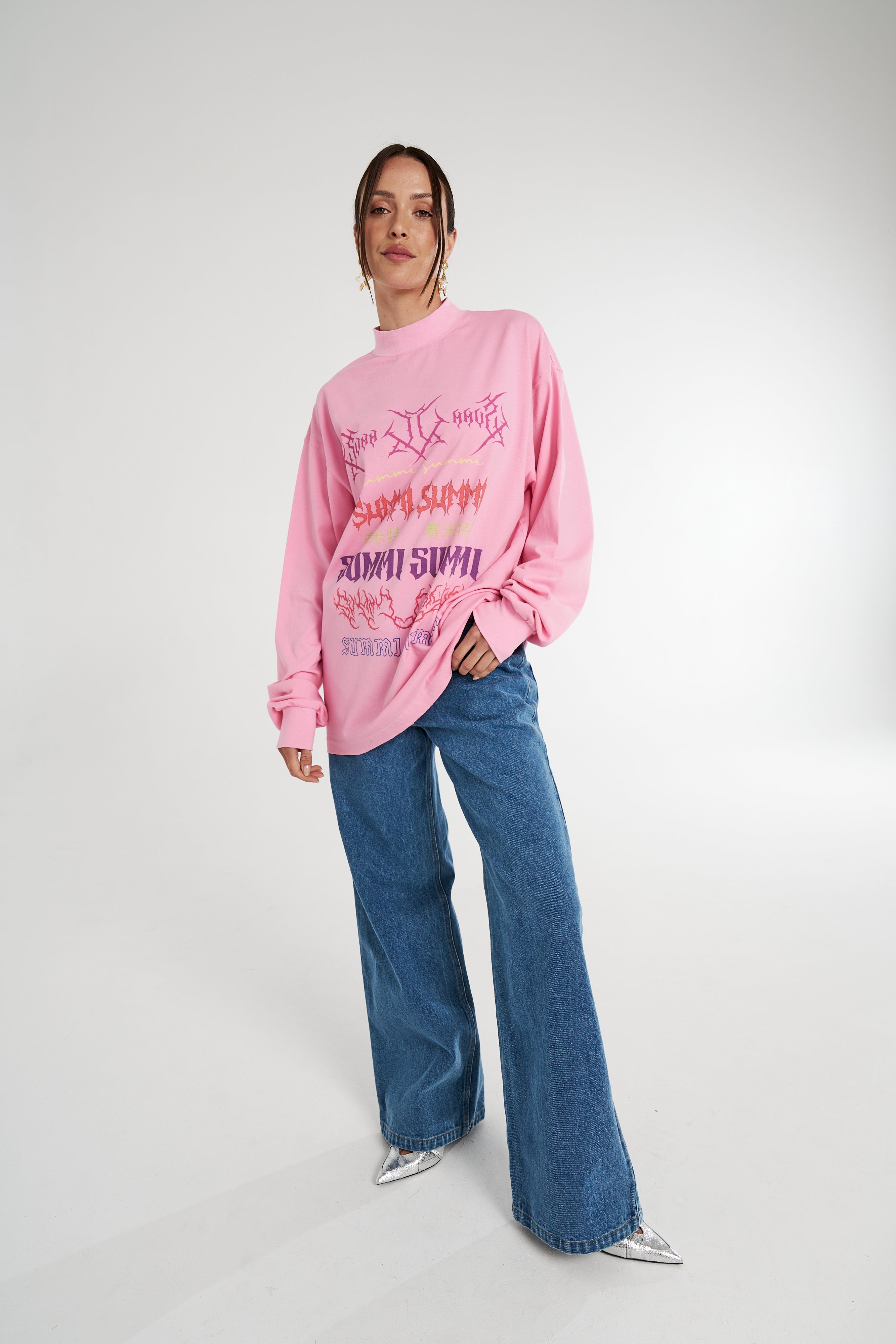 LS BAND TEE - PINK