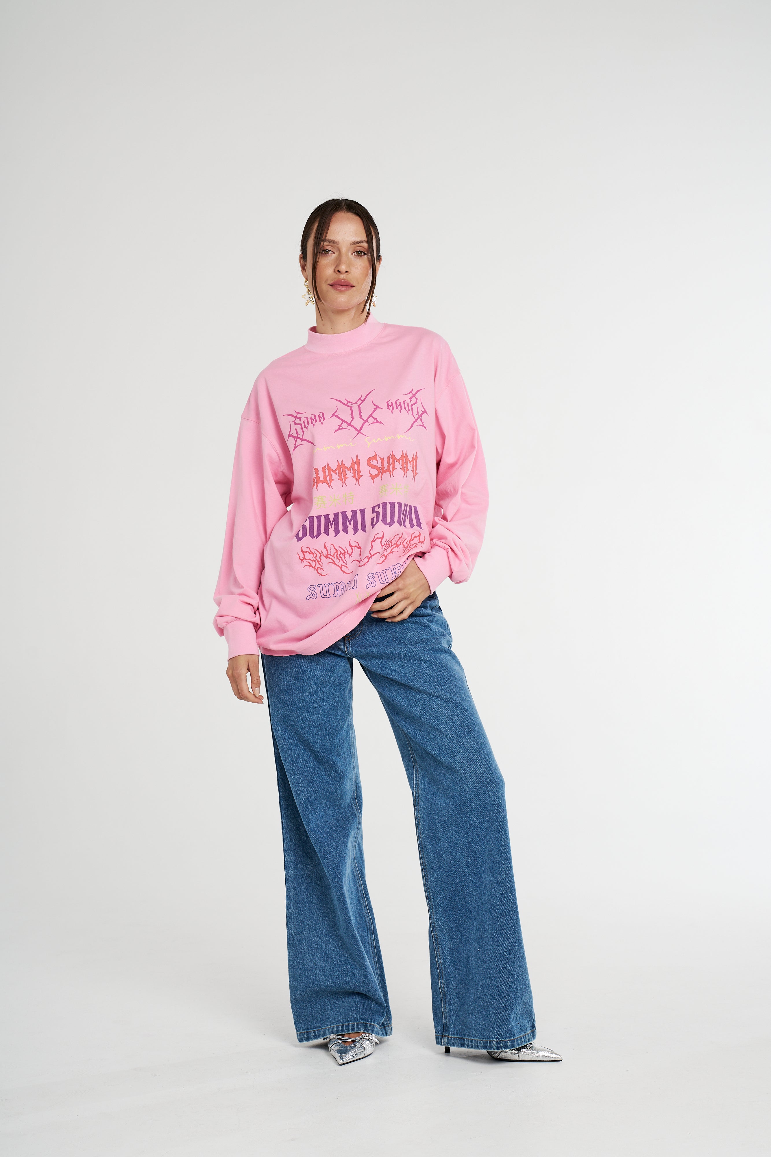 LS BAND TEE - PINK