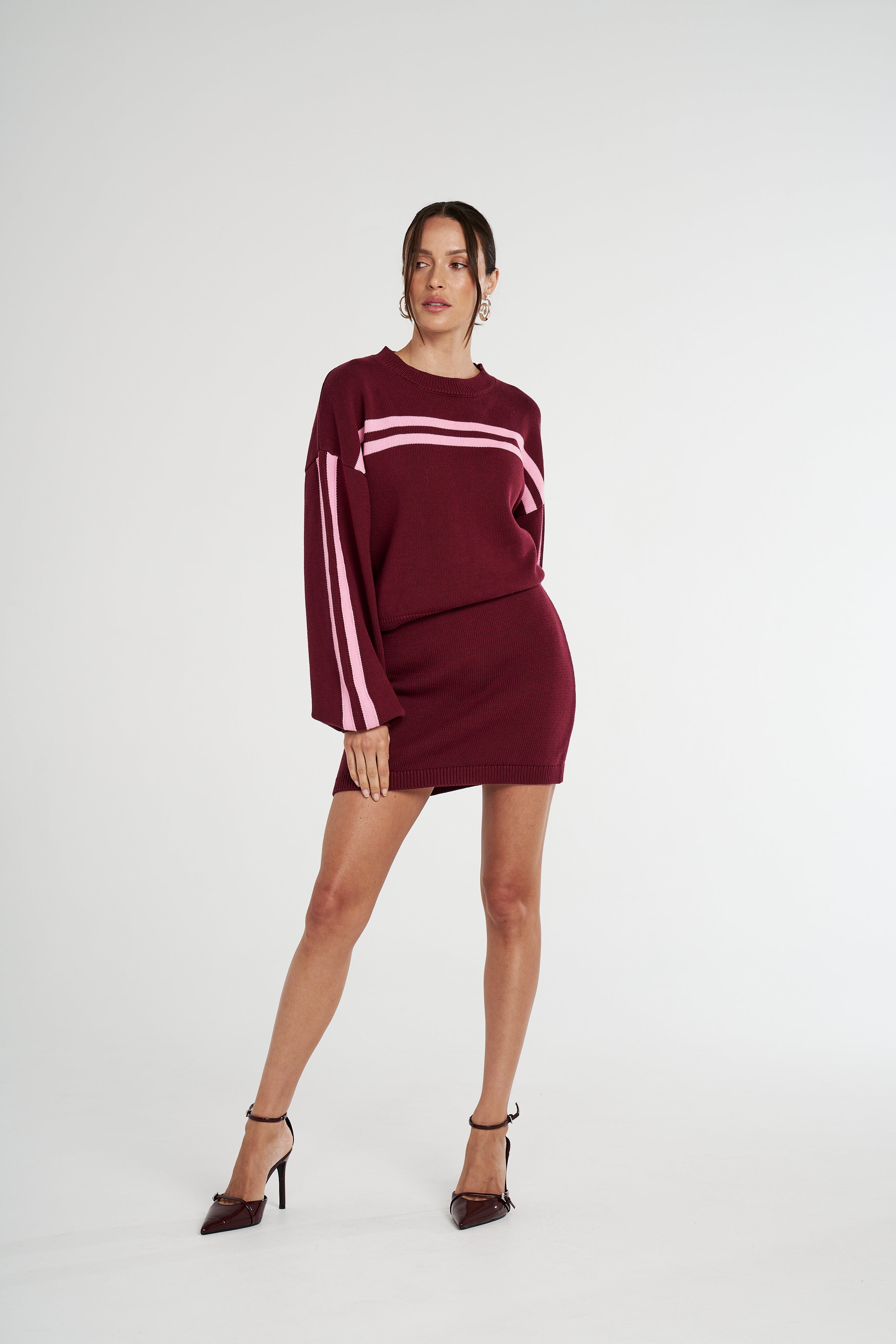 SUMMI SWEATER - PLUM