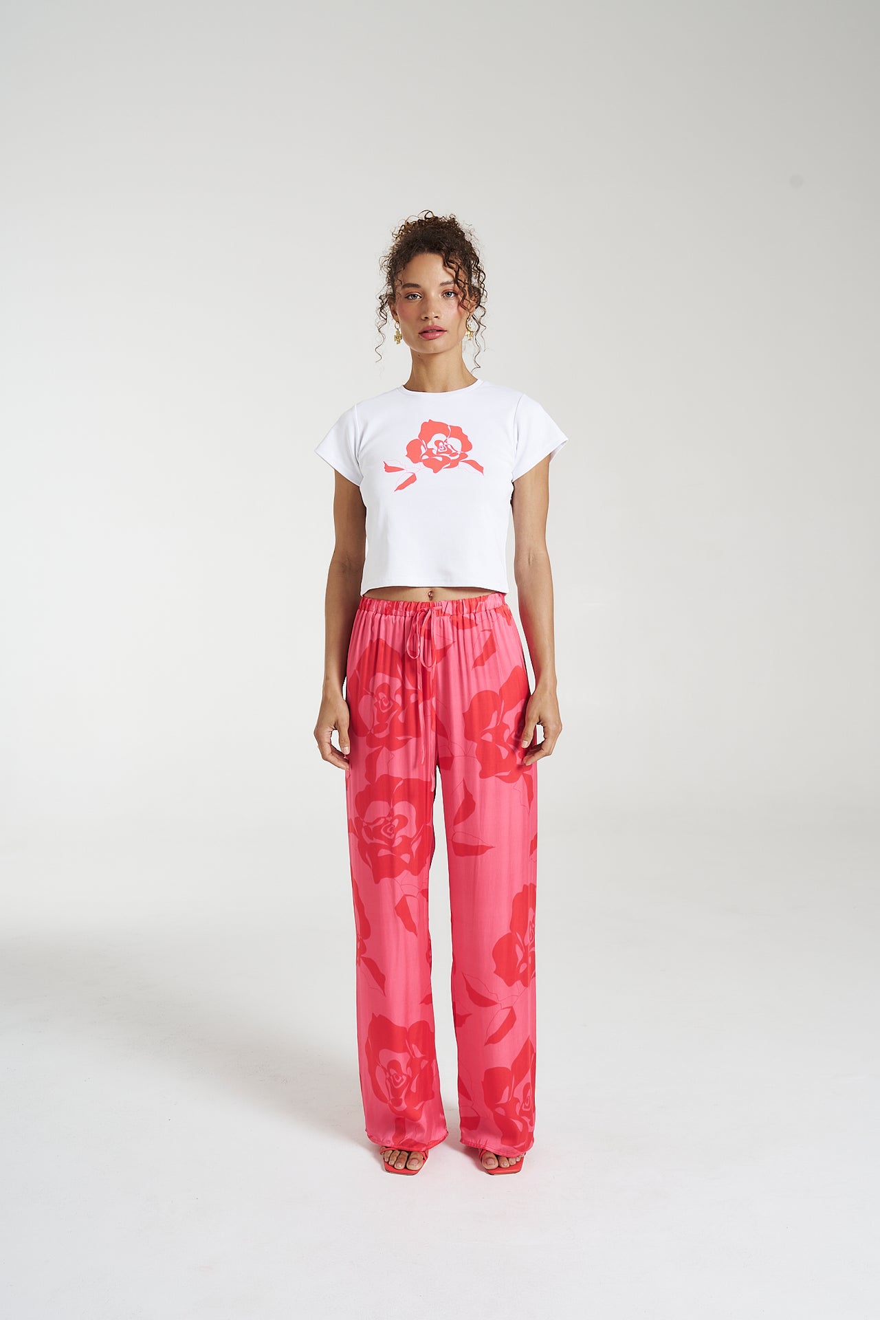 ELASTIC WAIST PANTS - A ROSE BY ANY OTHER NAME