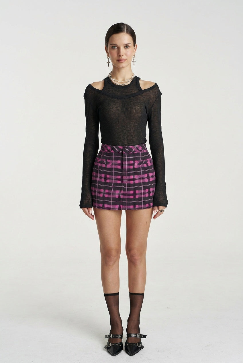 SKORTY - AZALEA PLAID