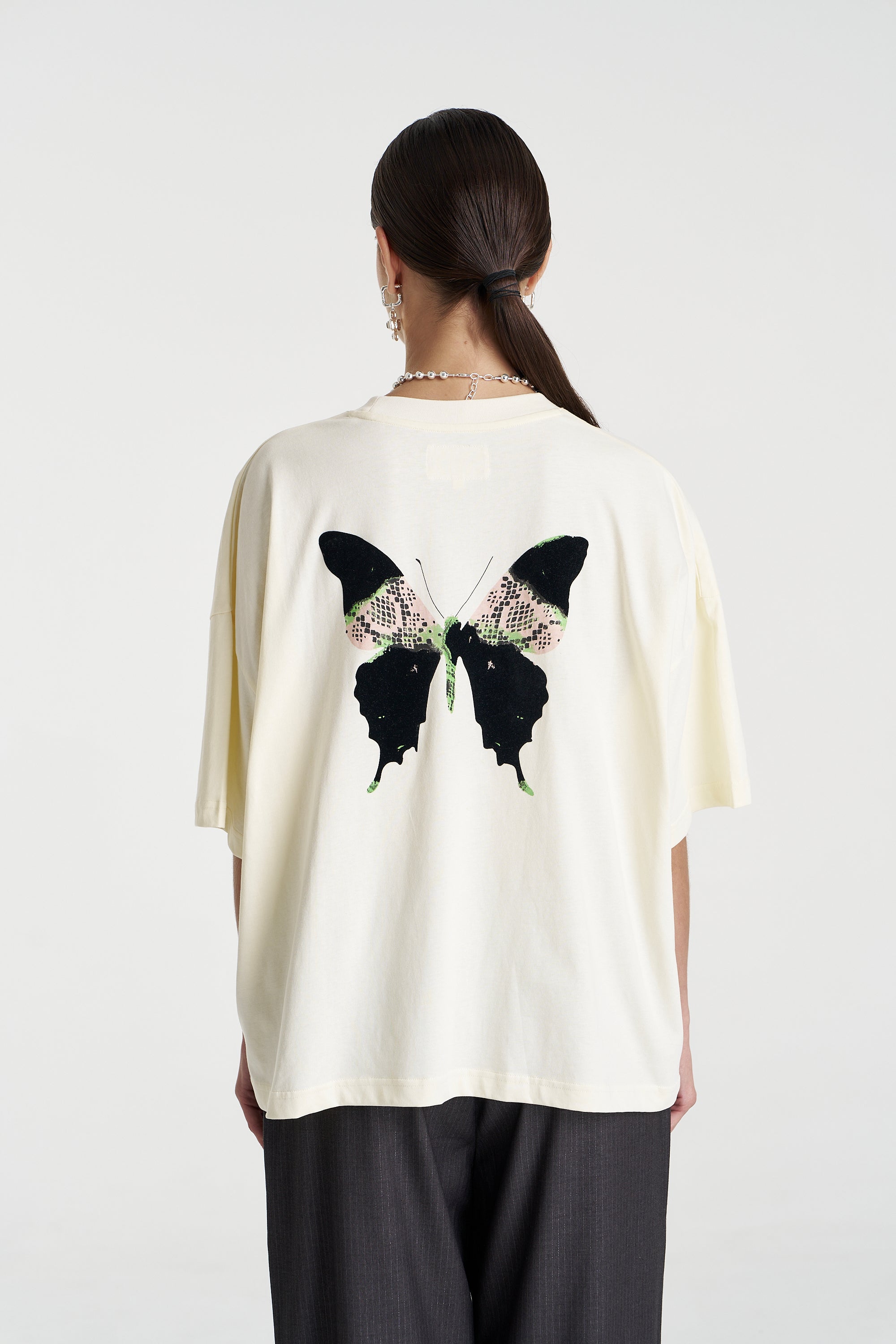 BUTTERFLY SS TEE - VANILLA