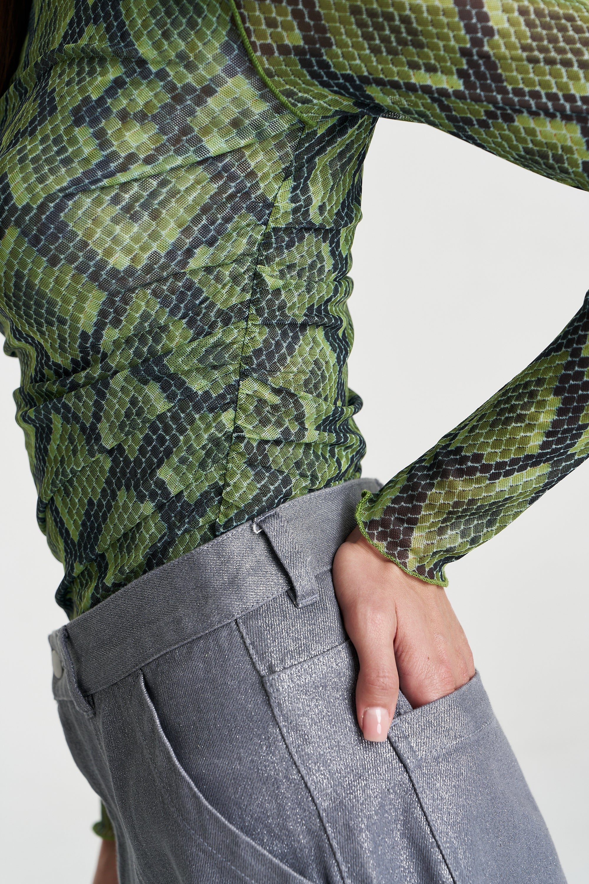 CARPENTER SKIRT - GLITTER