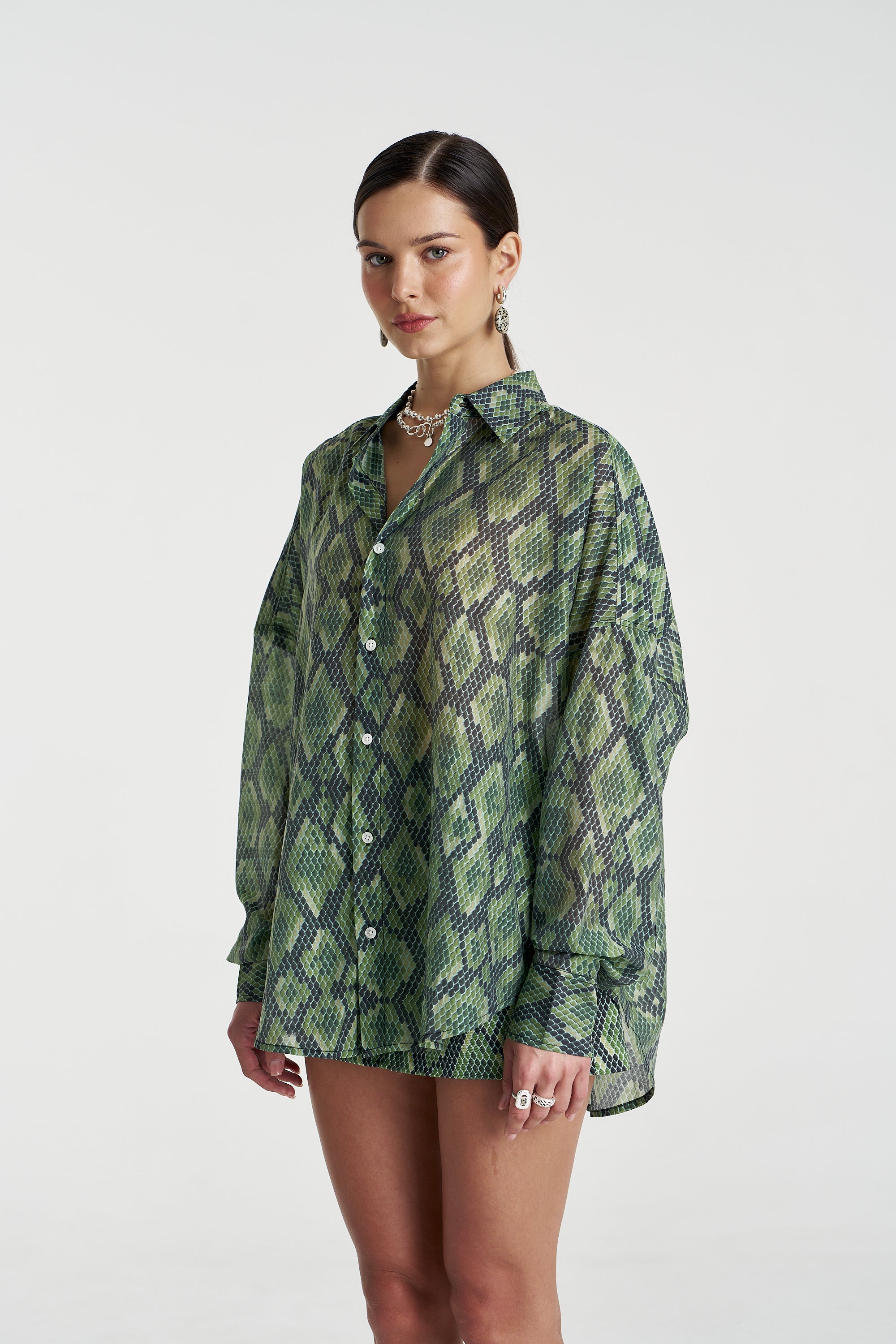 SHEER LS SHIRT - VIPER