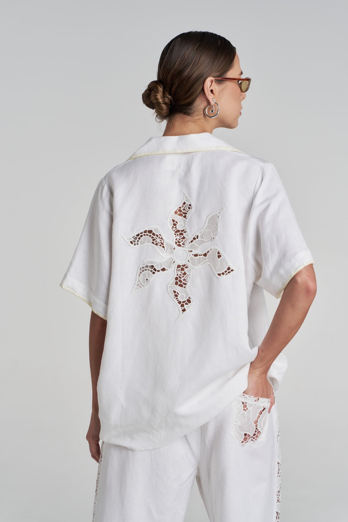 SS ANGLAISE SHIRT - WHITE