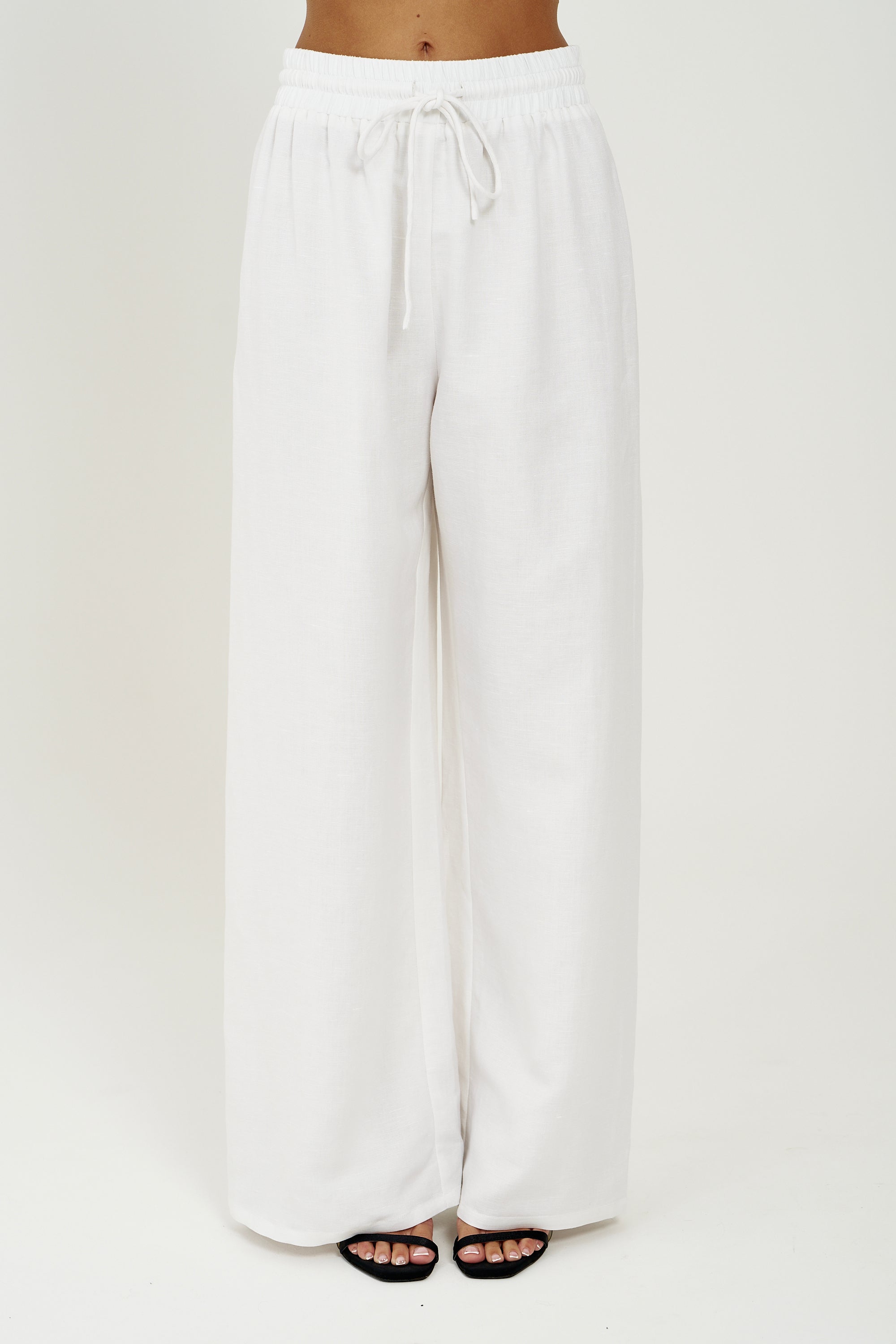 WIDE LEG PANT - WHITE