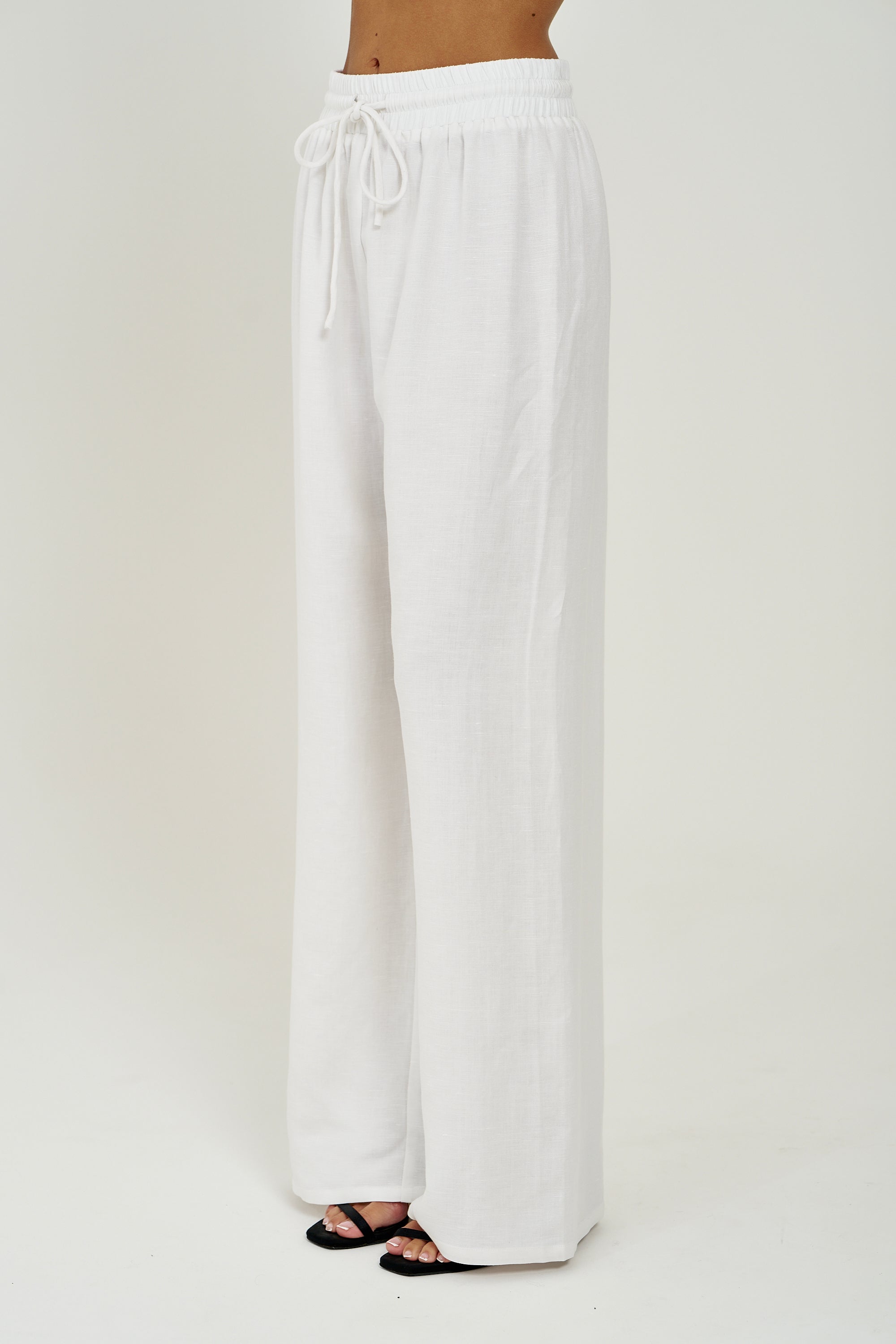 WIDE LEG PANT - WHITE