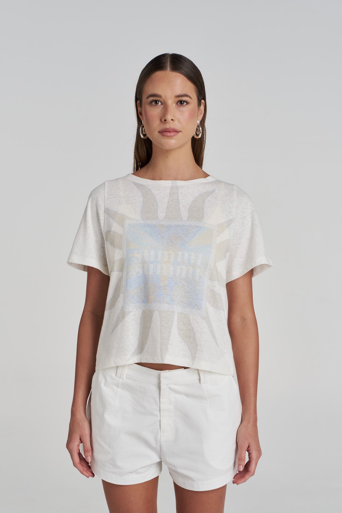 ORCHID SUN TEE - WHITE