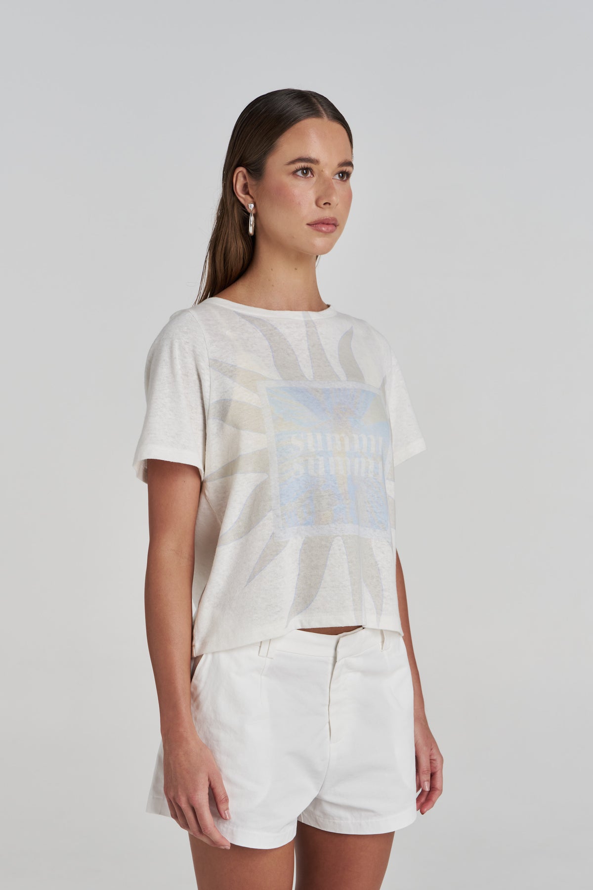 ORCHID SUN TEE - WHITE