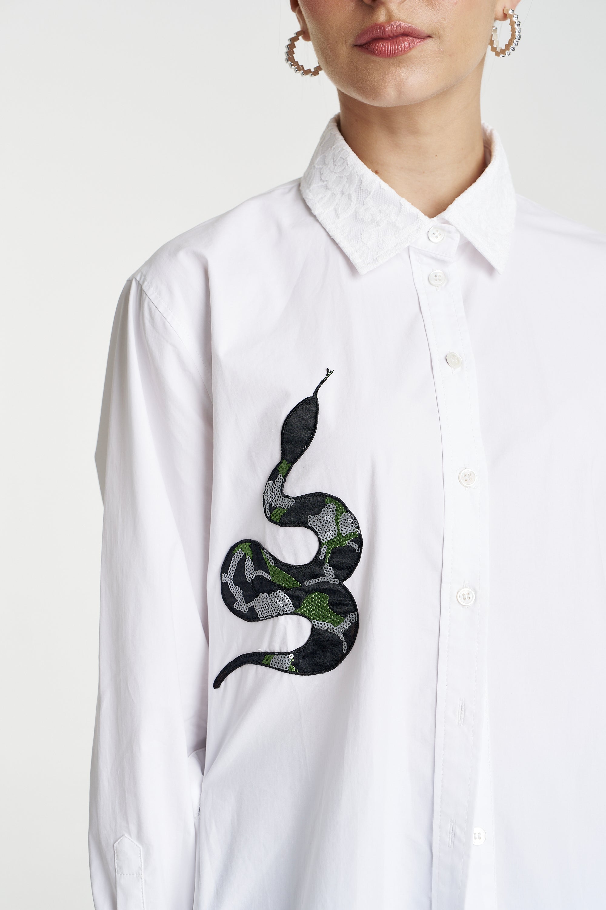 SPARKLE LS SHIRT - WHITE