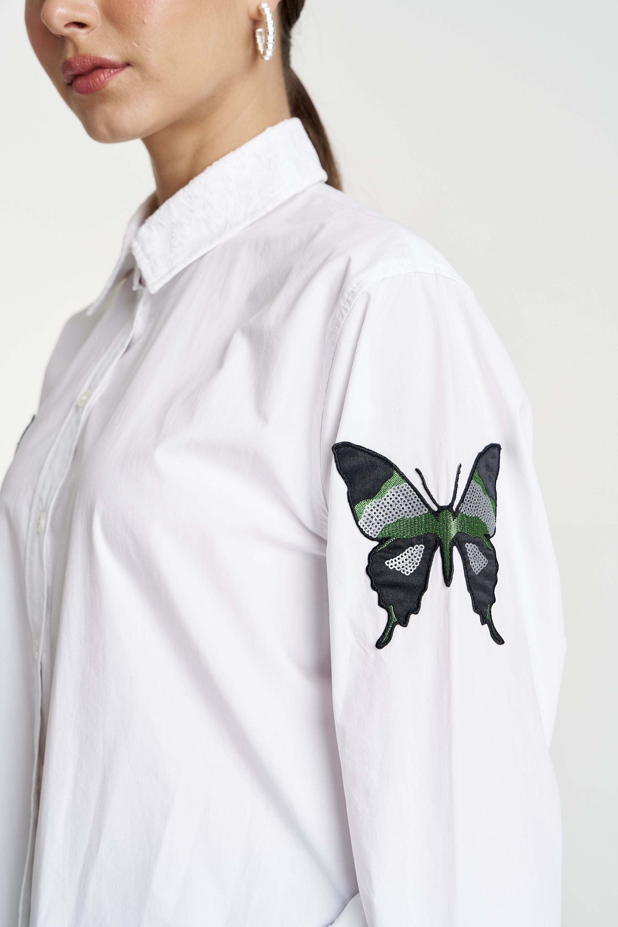 SPARKLE LS SHIRT - WHITE