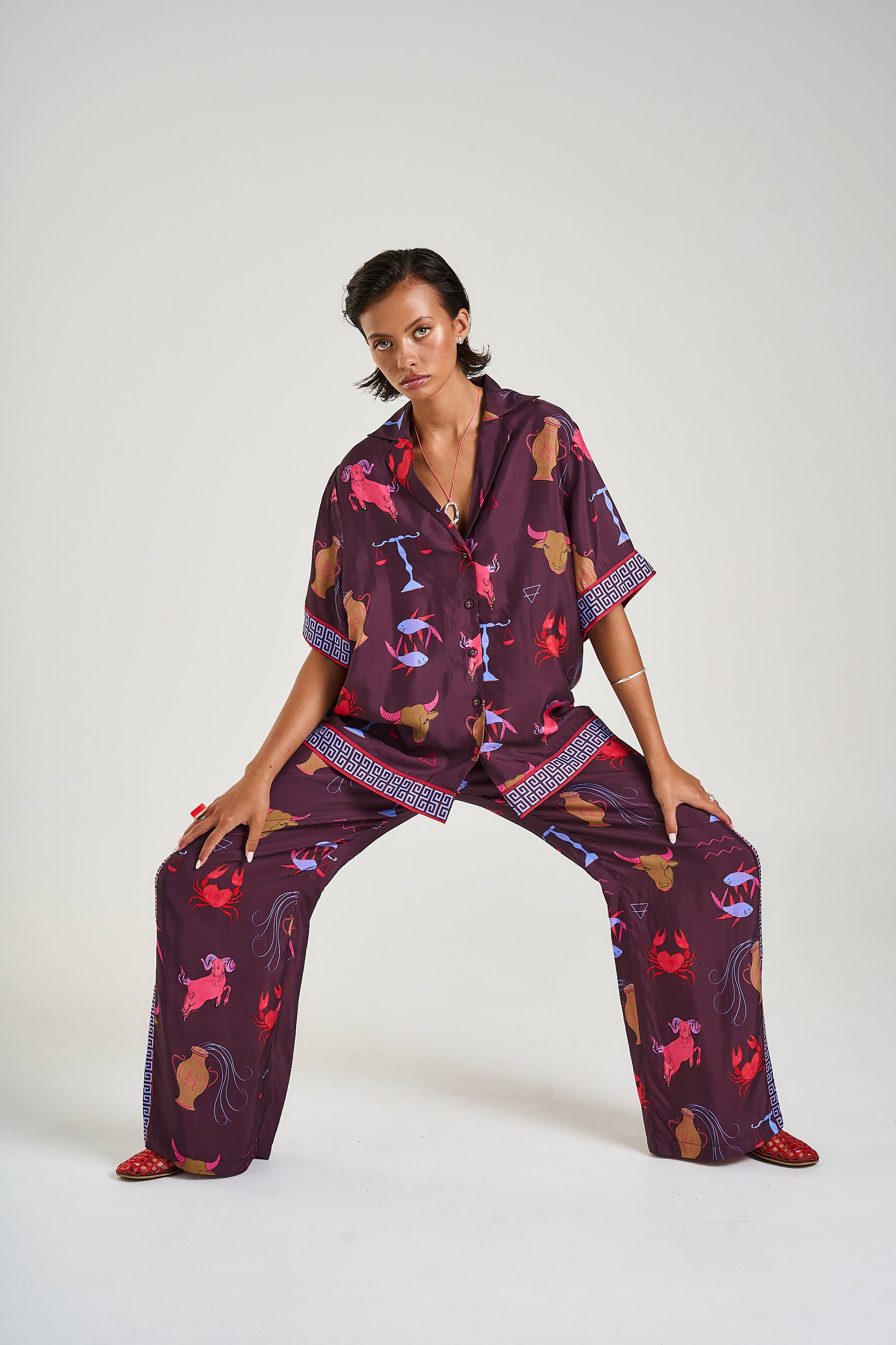 BUTTON UP SS SHIRT - ZODIAC