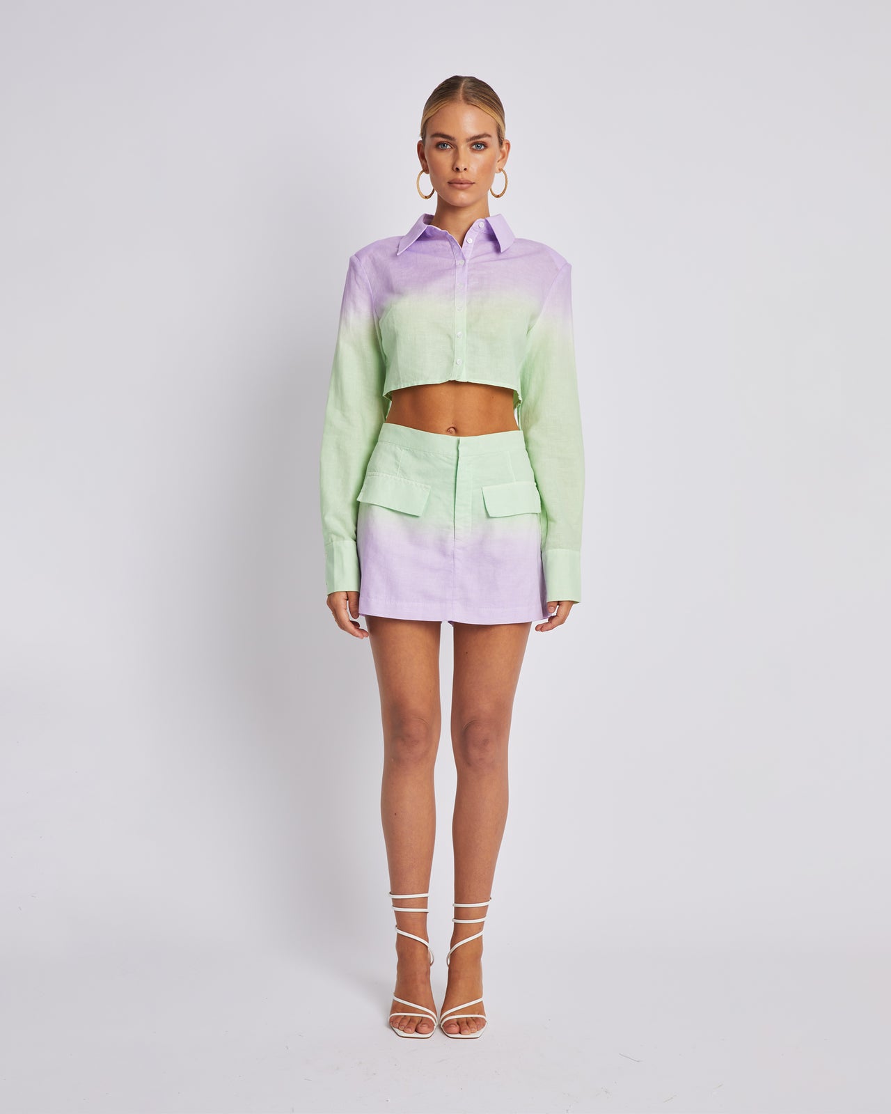 STRUCTURED CROPPED SHIRT - FADEY LADY