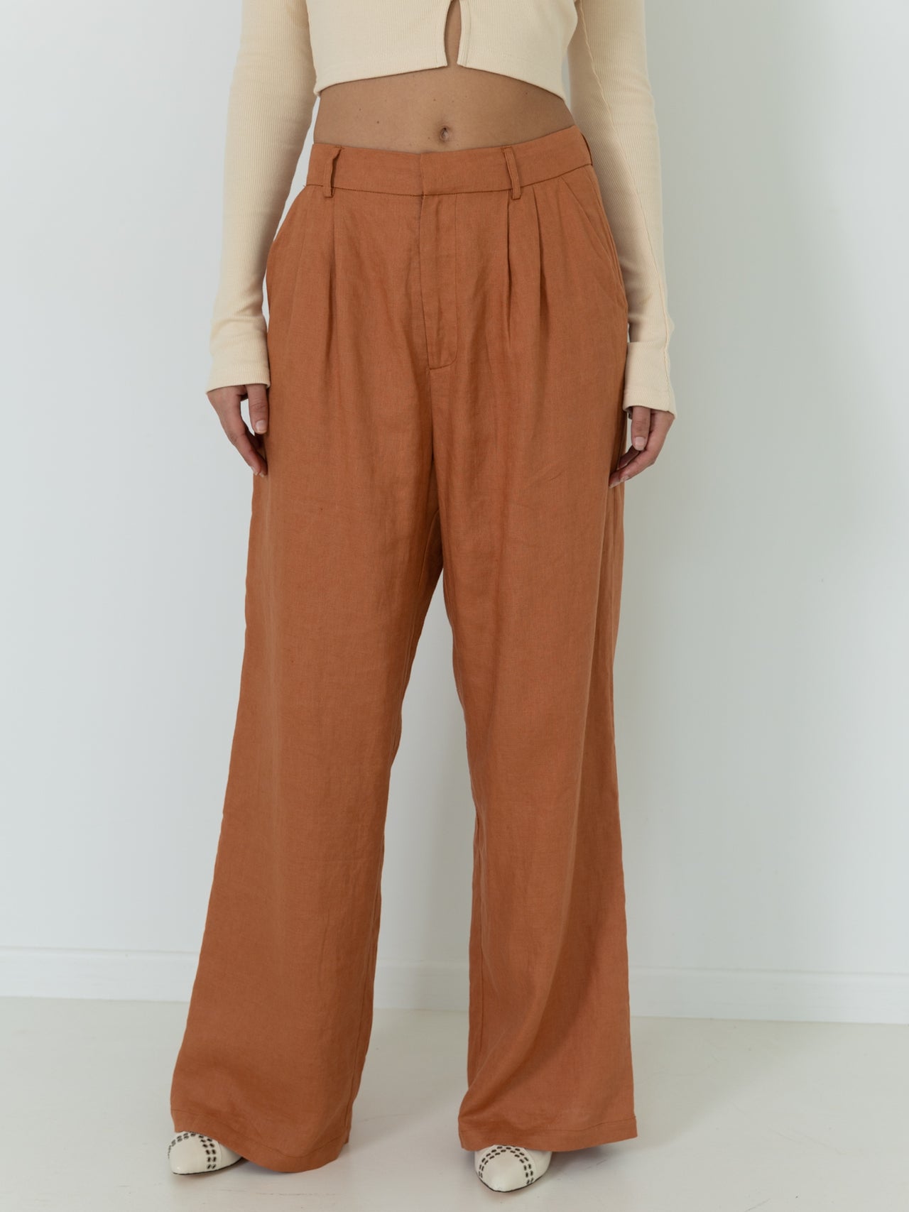TAILORED PANTS - AMBER
